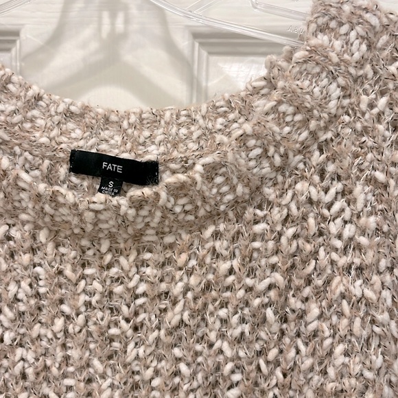Stitch Fix Fate Clairina Taupe Textured Pullover Sweater - Picture 3 of 3